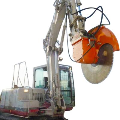 China 1800-3000mm Cutting Thickness Diamond Rope Saw Rock Excavator Saw On 1.7t Excavator for sale