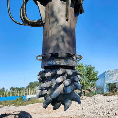 China High Guarantee Excavator Hydraulic Carbide Double Drum Cutter Acceptable for sale