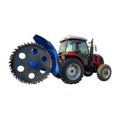 China Speed Ditching Tractor Disc Trencher Machine Ditching Speed 50-500 Meters Tractor Trencher Machine for sale