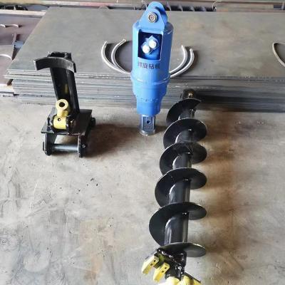 China Mini Excavator Attachment Hydraulic Earth Auger Drives Borehole Diameter 30-180cm for sale