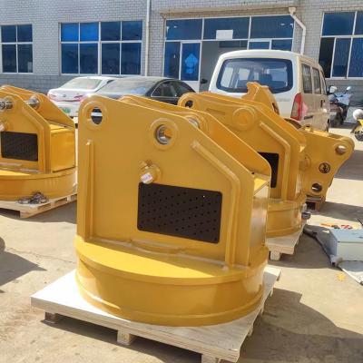 China High Frequency Powerful Electromagnetic Magnetic Excavator Bucket Customized Color for sale