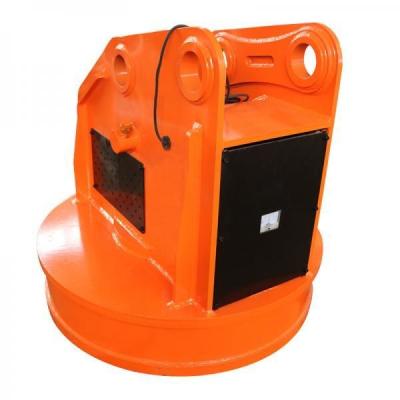 China Steel Magnetic Coil Industrial Excavator Magnet Attachment Electromagnetic Chuck Lifting Magnet for sale