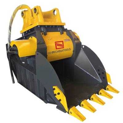 China Part name Excavator Bucket Teeth Types Customized Excavator Crushing Jaw Bucket for sale