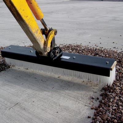 China Utility Contracting Mini Excavator Broom Attachment 1500mm Wide Boom Broom For 1-4 Tons for sale