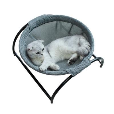 China Breathable Easy Assembly Cat Pet Bed Hammock Outdoor Indoor Cat Sleeping Rest Stable Detachable New Breathable Free Round Bed for sale