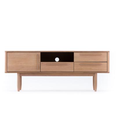 Κίνα North American Classic Light Single Open Door 3 Drawer Walnut 1 Grid Television Modern Corner Cabinet προς πώληση