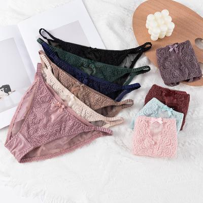 China VORONIN 2022 high quality antibacterial customized laser cut bikini underwear lingerie girls thong panties for sale