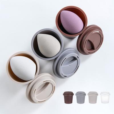 China Private Label Bulk Coffee Logo High Quality Soft Custom Cup Free Blender Latex Sponge Cosmetic Makeup Egg for sale