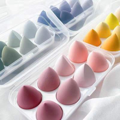 China Factory Price Soft Blender Soft Silicone Holder Coated Santa Rubber Makeup Sponge for sale