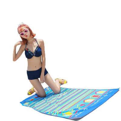 China Hot Selling Hypoallergenic Sublimation Microfiber Sand Free Beach Towel With Logo Custom Print for sale