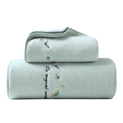 China Wholesale Hypoallergenic Luxury Coral Gym Towel Towel Fleece European Standard for sale