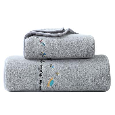 China Customized Hypoallergenic Microfiber Household Cleaning Products Face Towel Is Highly Absorbent And Quick Drying Coral Fleece Bath Towel for sale