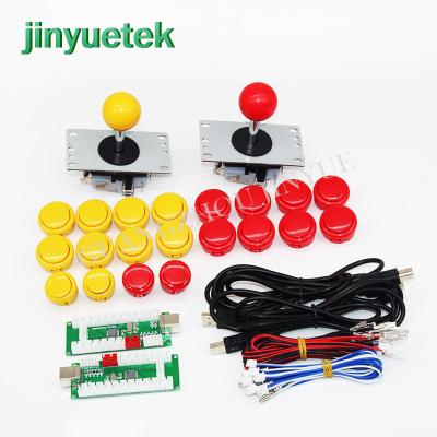 China For Electronic Games Jinyuetek game machine diy arcade 12v led push button joystick kit for sale