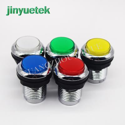 China For Arcade Games Jinyuetek Free Sample Led Illuminate Stainless Steel Push Button 19mm Switch 10mm 24v for sale