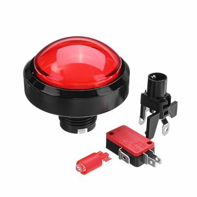 China For Electronic Games 1P/2P/3P/4P Mounting Hole Dome 60MM Arcade Game Push Button The Large Colorful Switch Encoder Push Button for sale