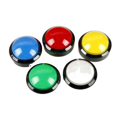 China For Electronic Games 60mm High Quality Swith Machine Round Game Push Button Arcade Game Push Button With LED for sale