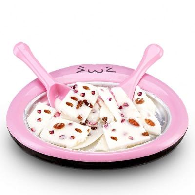 China Mini Fried Yogurt Machine Home Fruit Ice Cream Tray Ice Cream Factory Fried Machine For Kids for sale