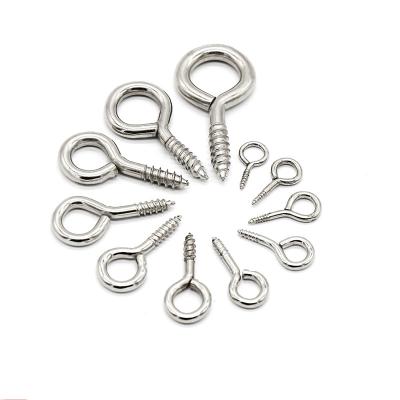 China Pan Metal Eye Hook Heavy Duty Small Eye Lag Thread Thread Shank Eyelet Screw for sale