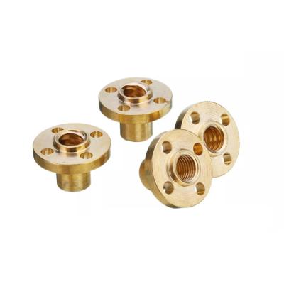 China Precision Aluminum Micro Brass Copper OEM ODM CNC Turning Parts Brass Screws And Nuts For Machine Parts for sale