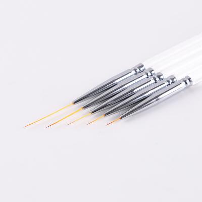 China NAIL 5 Pcs Professional Acrylic Nail Art Brush Set Fine Detail Coating Park Brushes Nail Art Coating for sale