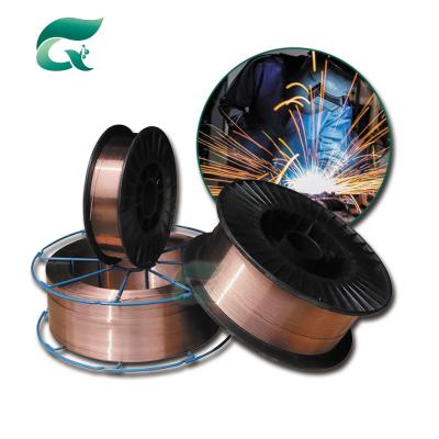 China ER70S-6 Copper Coated Mig Welding Wire 5KG 15KG 1.5mm Customized Diameter For Carbon Steel Alloy Co2 Material for sale