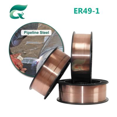 China 0.8mm 1.0mm 1.2mm 1.6mm 2.0mm Co2 Gas Shielded Welding Wire A5.18 AWS ER49-1 for sale