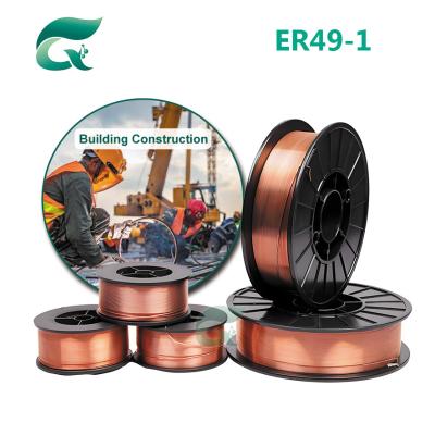 China Solid MIG Welding Wire 1.2MM SG2 ER49-1 CO2 Gas Shielded Copper Steel Alloy Metal ER49-1 Carbon Steel Material for sale