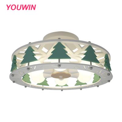 China 2022 Newest Design Modern Simple 30W Home Door Decoration Tree Ceiling Lamps Kids Christmas Tree Light Kids Gifts for sale