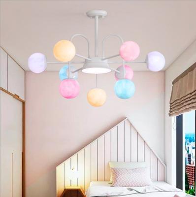 China Modern Colorful Ball YW-K-106 Chandeliers 57W Ball Bubble Light Indoor LED Lamps Indoor Bubble Light For Kids Bedroom Living Room for sale