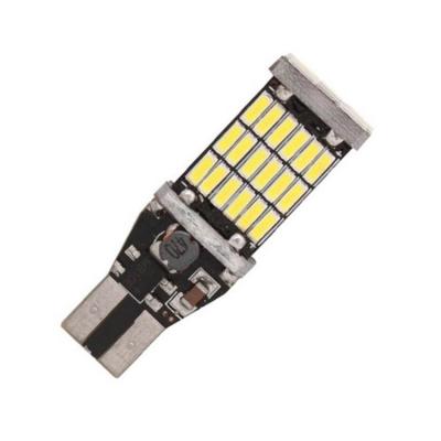 China Super Bright White Canbus Car LED Bulb T15 W16W 4014 45SMD W5W LED Reverse Light Signal Light No Error DC12V Reverse Parking Rear Lamps for sale