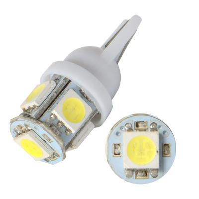 China Super Bright Led Interior Light Bulb Car Width Reading License Plate Light Bulb T10 5SMD 194 147 W5W Plates Lamp Car Truck Light Wedge Indicator Light Backup Bulbs for sale