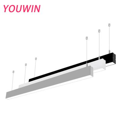 China Indoor Lighting Led Linear Pendant Light Aluminum Tube 0.6M 1.2M 2.4m 1.8M Modern Office Lighting for sale