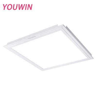 China Aluminum+PMMA 600x600 SMD LED Troffer High Brightness 36w 45w LED Panel Light Recessed Lamp for sale