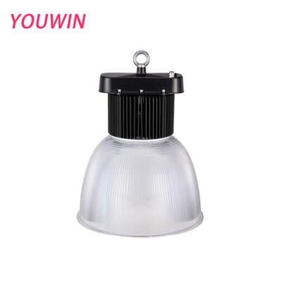 China Indoor Lighting Project 7 Years Warranty 100w Black / Silver Gouache LED Industrial High Bay Light Fixture With Lampshade for sale