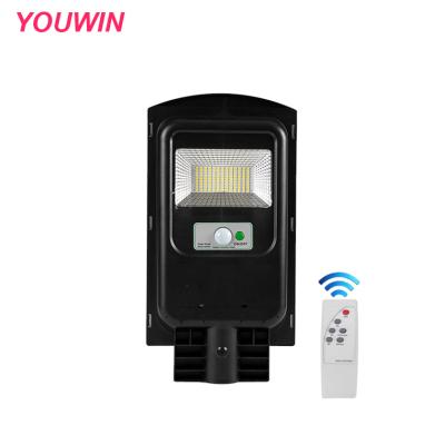 China YOUWIN outdoor factory direct 50w 100w 200w 300w lamp integrated road all in one solar street light for sale