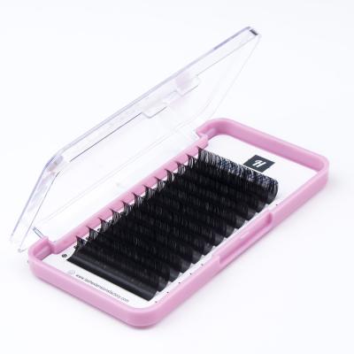 China 0.15 HERSQUEEN Eyelash Extensions Premium Individual Flat Matte Super Light Ellipse Trays Premium Soft And Light Flat Classic Eyelashes Split Tips for sale