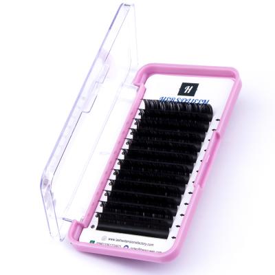 China Full Volume 0.03 Fan Volume Easy Volume Eyelash Extensions One Fan Volume Dry Lashes Fan Volume Auto Fanning Fluffy Tapered Soft Lashes for sale