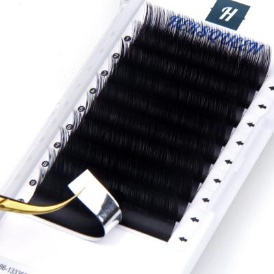 China 0.18 Wholesale Individual Natural 3D Effect Eyelash Extension Silk Soft Single Quick Quick Lashing Premium Lashes One Lashes for sale