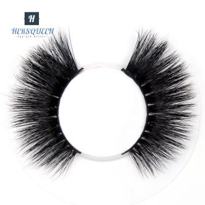 China Tapered Custom Eyelash Packing 3D Mink Strip Lashes 25mm Eye Lashes for sale