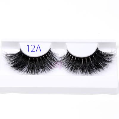 China Lash Vendor Of Thick Professional Long Tapered Lashes 3D Mink Eyelashes Custom Eyelash Packaging 25mm for sale