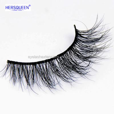 China Reusable Fluffy Eyelashes Fashion Tapered False Eyelashes 3D Mink Fake Eyelashes Wholesale Perfect for sale