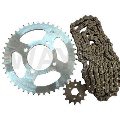 China 5VL–F5445–01 Steel Motorcycle Rear Fender YBR125 With 45T-14T-428H Sprocket Chain Kit for sale