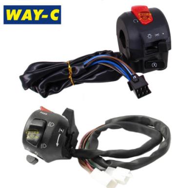 China Plastic Motorcycle Handlebar Switch 21C-H3972-01 / 21C-H3963-01 Winker Switch for sale