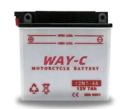 China Plumbum Motorrad Batterie Säure Moto Bike Batterie Ladegerät 12N7-4A zu verkaufen