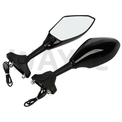 China Universal Rearview Motorcycle Side Mirror Glass LED Material for sale