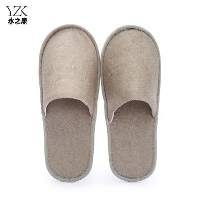 China Exquisite Disposable Hotel Amenities Custom Terry Towel Hotel Slippers Guest Room Spa Hotel Disposable Slippers for sale