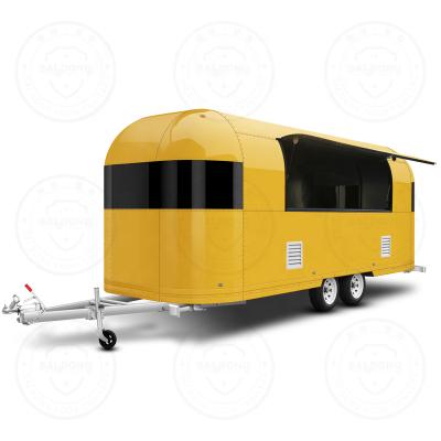 China Meat processing plants factory Chinese made food cart coffee trailer mobile air stream for sale for sale