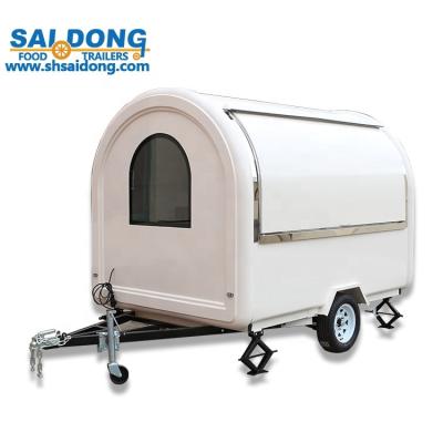 China Mobile Vegetable Processing Plant Maker Customized Food Trailer Food Cooking Van / Food Van Takeaway Trailer for sale