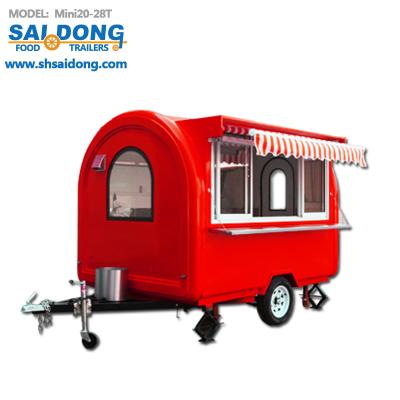 China Ice Cream Cart Mobile Hot Dog Trailer Customized Commercial Food Supply Truck for sale