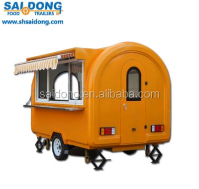 China New designed multifunctional food catering commercial street mobile Van / mobile food cart trailer for sale